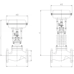 3 Way Pneumatic Diaphragm Control Valve - Image 2