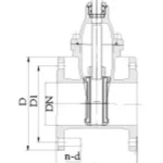 DIN Non Rising Stem Cast Iron Gate Valve - Image 2