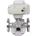 Electric Actuated Three Way Ball Valve
