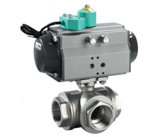 Pneumatic Three Way Ball Valve