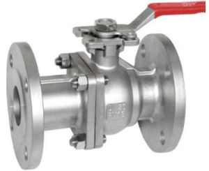 Titanium Gr.2 2pc Flanged Ball Valve