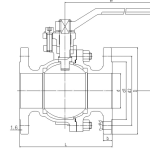 Titanium Gr.5 2pc Flanged Ball Valve - Image 2